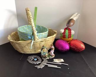 Vintage nodder Easter rabbit & more