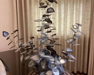 Eucalyptus metal art sculpture