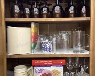 Vintage stemware and more kitchen goods
