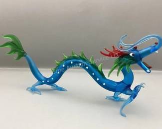Art glass dragon