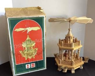 Wood nativity windmill