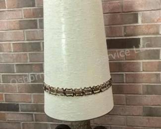 Large Mid Century Modern pottery lamp 