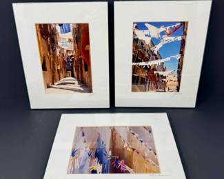 47 Setof3SignedFramedLaundryLineStreetPhotographyPrints