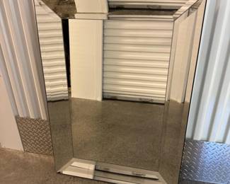 69 PotteryBarnBeveledGlassFrameMirrorHeavy