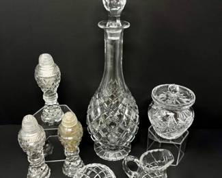 13 1967KusakCrystalDecanterCrystalShakersCreamerMore