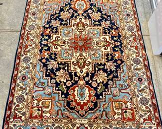 96 Handmade100WoolRugwMedallionFloralGeometricPattern