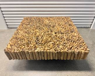 55 ExtraLargeCustomDriftwoodCoffeeTableTexturedSurface