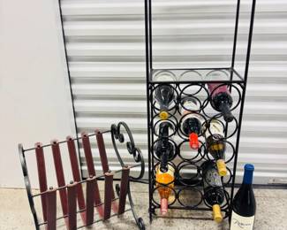 8 MetalWineRackMagazineHolderWineGiftedfromOwner