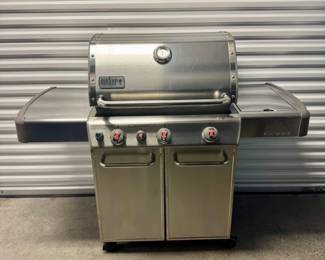 63 WeberGenesisStainlessSteel4BurnerGasGrillwSideBurner