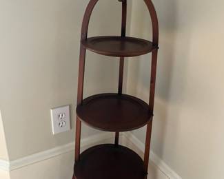 antique three tiered muffin stand