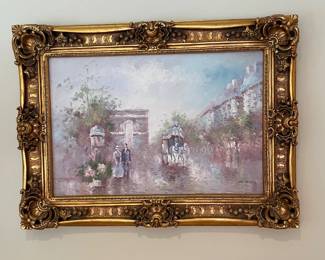 gold framed painting