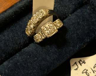 Diamond and white gold
