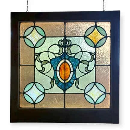 001 Gorgeous 2ft Stained Glass Window Hanging