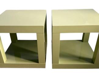 2 Green Nightstands