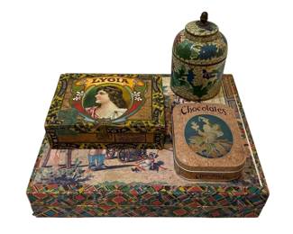 Vintage Tins, Cigar Box, Puzzle