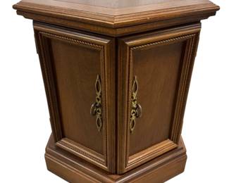 Vintage Wooden Octagonal Side Table