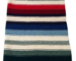 Striped Blanket w Twisted Fringe