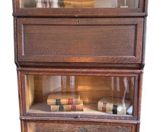 005 Globe Wernicke Sectional Bookcase w Vintage Books