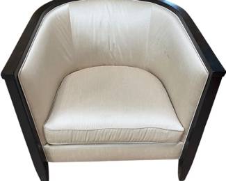 Krispins Raw Silk Round Chair