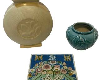 006 Rookwood Pottery Vases Floral Tile