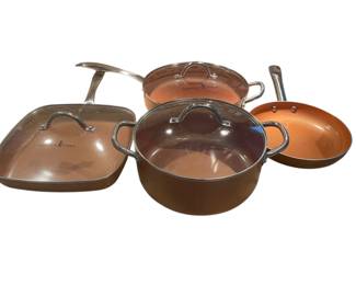 Copper Chef Assorted Pots Pans