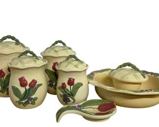 Treasure Craft Garden Party Canister Set Dishware