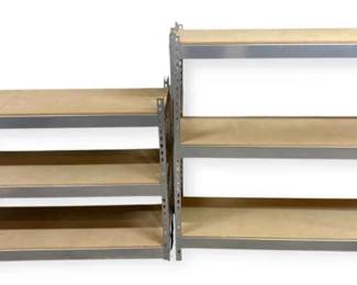 Two Metal Garage Shelving Units