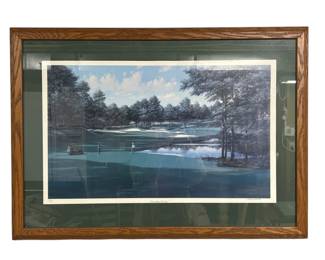 35 x 25 Framed NineEighteen Tee Time Golf Art Print by Shealey Signed Numbered