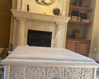 Stone Style Coffee table 21" x 47" x 47"-$90