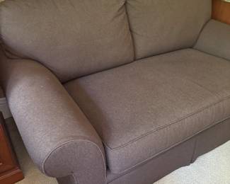 Expresso brown Loveseat by Lane Venture 20" x 64" x 39" $300