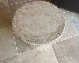 Concrete pedestal table -$75