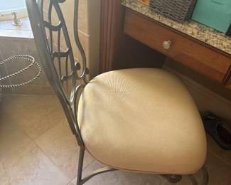 Metal Vanity Chair- $75