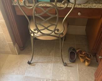 Metal Vanity Chair- $75