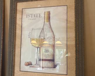 2-Large wine cellar prints 47" x 39" Each $160