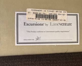 Expresso brown Loveseat by Lane Venture 20" x 64" x 39" $300