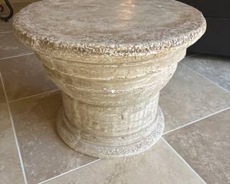 Concrete pedestal table -$75