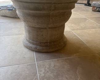 Concrete pedestal table -$75
