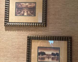 Pair of framed Prints-$45