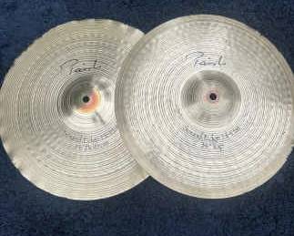 pair of Paiste 14 Signature Sound Edge HiHat cymbals