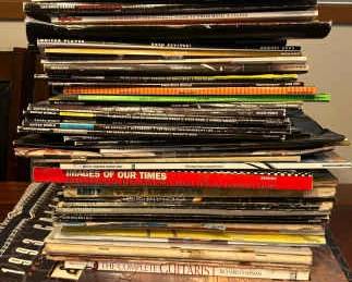 Assorted Guitar Magazines, Books, Calendars, Sheet Music