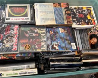 Concert DVDs, CDs, Rock, Metal, Easy Listening