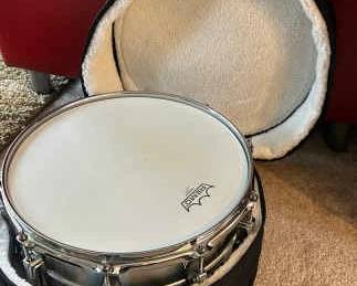 Ludwig Snare Drum, Possibly Supraphonic, 14x7, Ahead Armor drum case Included