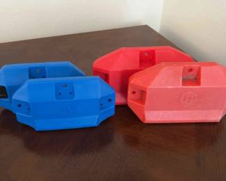 LP Jam Blocks, 2x Medium Pitch red, 2x High Pitch blue