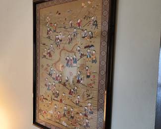 Beautiful silk embroidered wall art
$150