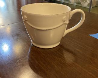 Set of 8 cream Juliska mugs $64 + tax