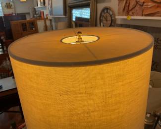 Black and brass tones modern table lamp 2’ tall $40 + tax