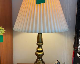 Brass stiffel inspired table lamp 28” tall $42 + tax