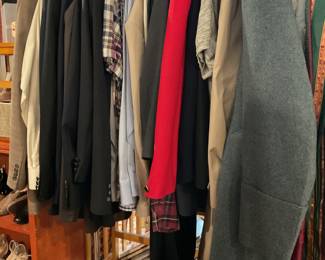 Vintage and modern clothes and shoes