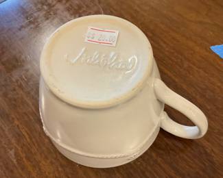 Set of 8 cream Juliska mugs $64 + tax