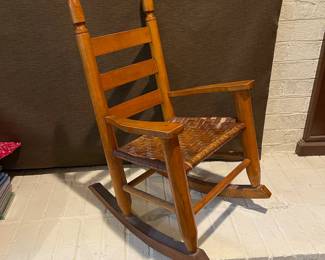 A23 - $45. Antique Childs Rocking Chair.